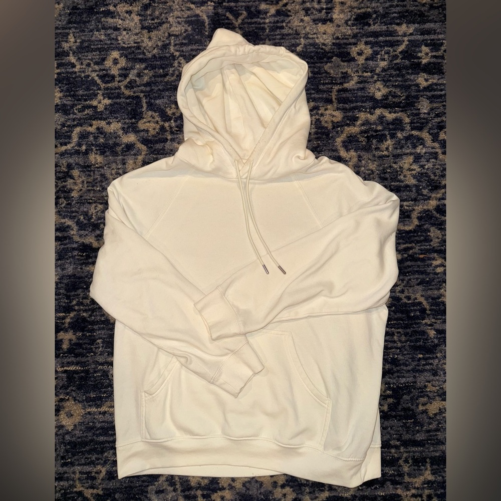H&M Basics Cream Hoodie Size Large